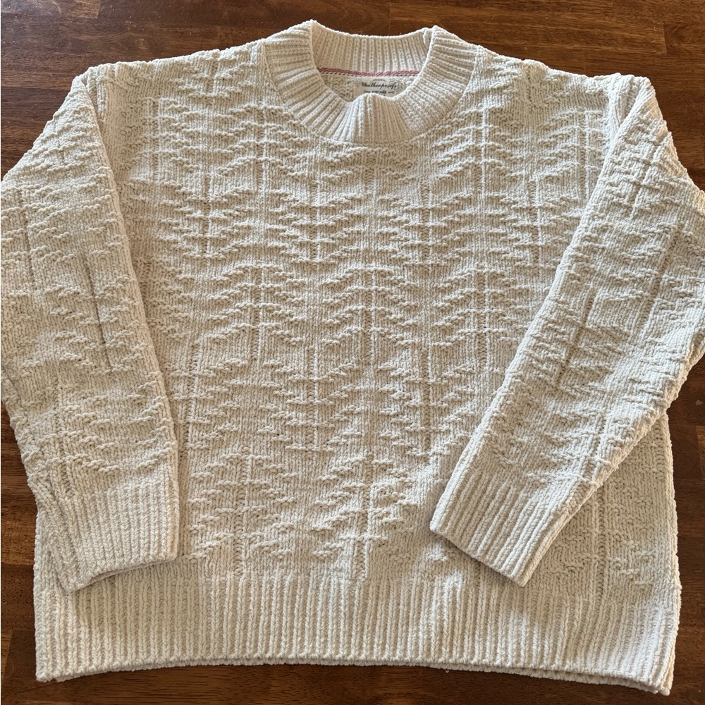 Weatherproof Vintage Cream Knit Sweater